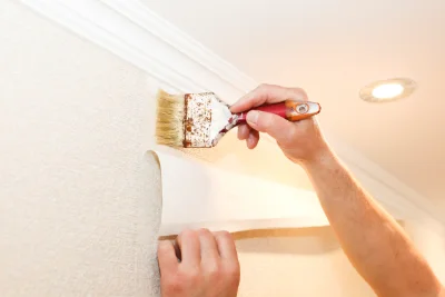 Pose de papier peint à Budling — revêtements muraux et toiles de verre